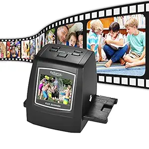 Film Scanner High-Resolution 14MP/22MP Film Slide Scanner Convert 35mm 135mm 126mm 110mm 8mm Color Monochrome Slide Film Negative into Digital Picture with 2.4 Inch LCD Display-Layfoxz