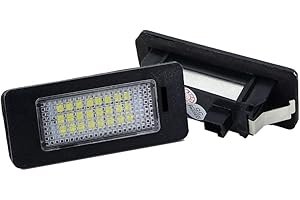 Pulchra License Number Plate Light LED Rear Number Plate Light For BMW E39 E60 E82 E90 E92 E93 M3 E39 E60 E70 X5 E60 E61 M5 E88, 2 Pcs Error Free License Plate Lamp Taillight