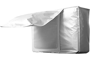 YANCLIFE Copri Condizionatore da Esterno, Universale Coperchio del Condizionatore Copri Climatizzatore Esterno Protettori Coperture per condizionatore Impermeabile Anti Polvere Anti Neve (L:96x40x70cm)