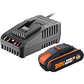 WORX WA3601 20Volt 2.0Ah. PowerShare Li-ion Ak&uuml; ve Ak&uuml; Şarj Cihazı