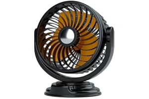 ‎ASUDARO Auto Armaturenbrett Lüfter,Asudaro 12V 24V Auto Kfz Ventilator Gebläse Klimaanlage Fan USB Tischventilator 5 V Universal USB Auto Lüfter für Limousine, Van, LKW, SUV, Wohnmobil,24V Zigarettenanzünder