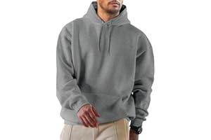 JMIERR Mens Hoodies Casual Cotton Hooded Sweatshirt Drawstring Pullover Hoodie for Men Long Sleeve