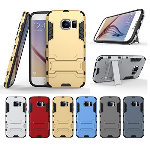 Galaxy S7 Funda  Pasonomi    2 en 1   Ultra Delgada   Outdoor  Armor Case con Soporte Carcasa para Samsung Galaxy S7  Gris 