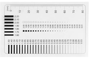 MOUNTLASER Jauge de largeur de fissure, jauge de largeur de fissure pour béton (CW-02 1PCS)