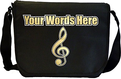 MusicaliTeeMusic Notation Treble Clef - PERSONALISED Custom Sheet Music & Accessories TRIO Bag
