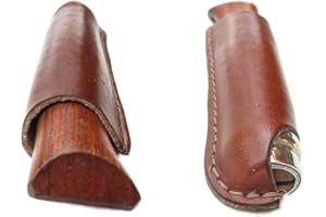 oopsmark Funda de piel para cinturón y cuchillo - Compatible con Cuchillos Opinel