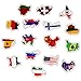 Produktbild 50 stücke nationalflaggen aufkleber spielzeug für kinder chlidren diy länder karte aufkleber scrapbooking aufkleber graffiti patches handwerk schrott bücher karte herstellung flagge kinder spielzeug
