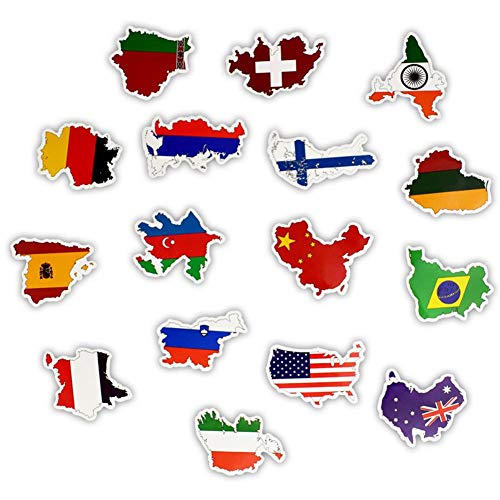Preisvergleich Produktbild 50 stücke nationalflaggen aufkleber spielzeug für kinder chlidren diy länder karte aufkleber scrapbooking aufkleber graffiti patches handwerk schrott bücher karte herstellung flagge kinder spielzeug