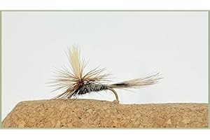TROUTFLIES UK BARBLESS Dry flies, 6 x Adams Parachute Dry Fly Choice of Sizes, Trout Flies, Fishing Flies