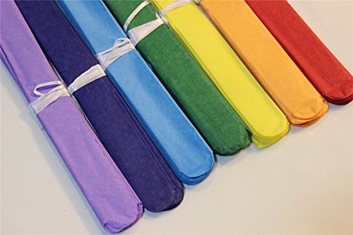 CUTADORNS 14pcs Tissue Paper Flower Big Size, Tissue Paper Flower Ball Pom-poms For Rainbow Theme Party / Wedding / Home / Outdoor Decoration Mixed Colors & Sizes