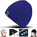 Produktbild 2Ticks Blau Kopfhörer weiche warme Strickmütze drahtloser Bluetooth Smart Cap Headset-Lautsprecher Mic Unisex Winter Fashion Spy Alcatel Cinch