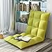 Produktbild lanrenyi Faule Couch, Tatami Balkon Klappkissen Sofa Stuhl, Klapp-Einzel-kleinen Schlafsofa Stuhl 6-Gang-Einstellung Schonbezug abnehmbar und waschbar (Farbe : Grass green)