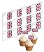 Produktbild Cupcake Fähnchen Union Jack Flagge auf Zahnstocher - Aufrechtstehend Reispapier Kuchendekoration ungeschnitten (12 Stück)