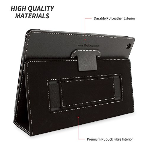 iPad Air Hülle & Neues iPad (2017) 9.7 Zoll Hülle (Schwarz), Snugg™ – Smart Case mit lebenslanger Garantie + Sleep / Wake Funktion für iPad Air (2013) und iPad (2017) - 3
