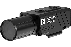 RunCam ScopeCam2 4K Airsoft Camera WiFi Action Camera IP64 Waterproof Paintball APP HD Mini Video Camera with Recording Switch Cable,1400mAh, Outdoor Use(35MM Long Lens)