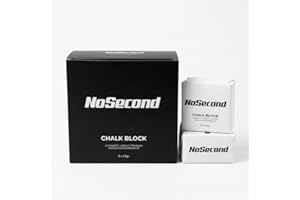NS NOSECOND Magnesio (8 Bloques de Tiza) para Cross Training y Escalada | Tiza Antideslizante para Mejorar el Agarre y Absorber Humedad | Bloque de Carbonato de Magnesio Resistente al Sudor