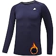 DEVOROPA Youth Boys Compression Thermal Shirt Long Sleeve Fleece Baselayer Soccer Baseball Undershirt