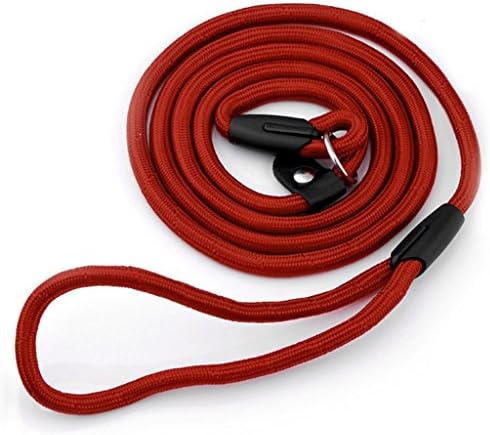 Mangostle Durable Pet Dog Nylon Adjustable Loop Training Leash Slip Lead Traction Rope Leashes Collar Small and Medium Dogs Leash 1.38m