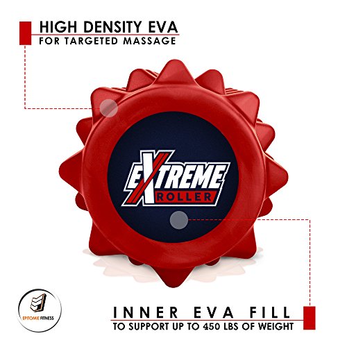 Massageroller, hohe Dichte, für verspannte Muskeln, trainiert und massiert Rücken, Beine & Arme – Für Pilates, Crossfit, Yoga, Laufen, Physiotherapie und Sport - 4