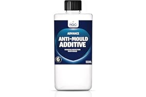 HQC Anti-Mould Additive 100ml Concentrate – Add Long-Lasting Mould Resistance to Paint, Wallpaper Paste & Grout – Prevents Black Mould for Up to 5 Years Without Affecting Paint Finish