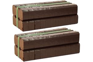 UIYTRAESTING Bord Na Mona 25kg Irish Peat Briquettes - 2 x 12.5kg Bales