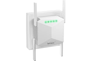 UBCWIN 2024 Newest WiFi Extender, WiFi Booster, WiFi Repeater, 4 *Antennas Covers Up to 3800 Sq.ft and 45 Devices, Internet Booster - with Ethernet Port, Quick Setup, Home Wireless Signal Booster (White)