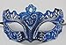 Produktbild Damen Blau und Silber Funkelnd Venetianische Maskerade Partei Karneval Maske