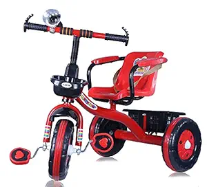 Amardeep Baby Tricycle Brendon 2-5 Years Red with Large Basket , Arm Rest and Safety Belt