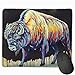 Produktbild Mouse Pad Cool Buffalo Funny Painting Rectangle Rubber Mousepad 11.81 X 9.84 Inch Gaming Mouse Pad with Black Lock Edge