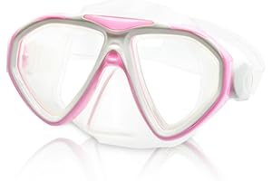 BRTNUP Kids Snorkel Mask, Scuba Diving Mask for Kids Snorkelling Masks Swim Mask Anti-Fog Swimming Goggles with Nose Cover for Youth Boys Girls Children Age 5-16 Years