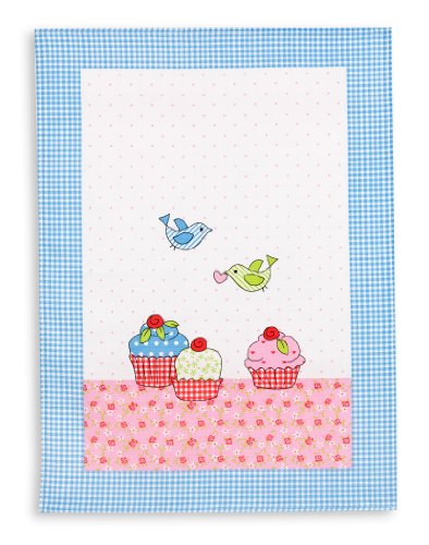 Triolino® Halbleinen-Geschirrtuch Patchwork 50 cm x 70 cm, Größe:50 cm x 70 cm;Farbe:Rot - 2