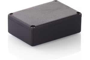 HeiGroup - HBT3 - ABS Kunststoffgehäuse mit Deckel, Mehrzweckgehäuse, Modulgehäuse, (LxBxH) 73,5 x 51 x 25,5 mm, Schwarz - Matt