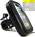 Produktbild LKB29M Universal Fahrrad MTB Motorrad Schnellspanner Verschluss Handy Halterung geeignet zB für: Apple iPhone 6 6S, Samsung Galaxy A3 (2016), S4 ONE BUMPER /Regen Schnee Schutz Hülle Wetterfeste Tasche Bike Case Flip Cover Schnell Montage 360 Grad eins...
