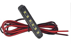 JinXiu 1xWaterproof Led Plate light with 6 White LED Universal Rear Motorcycle Licence Plate Number Tag Light