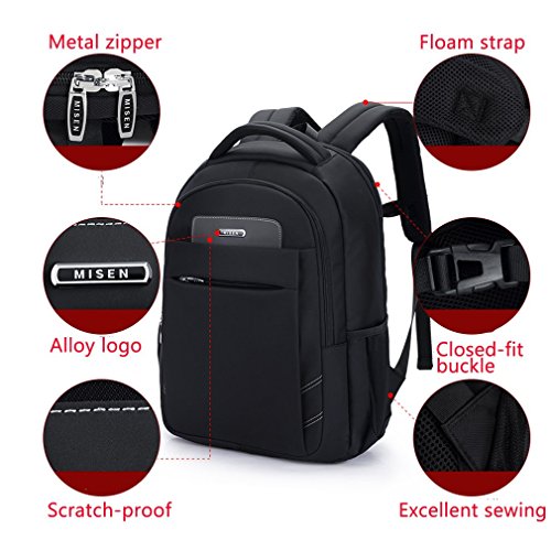 Bonamana 17 3 Zoll Unisex-Laptop-Rucksack Rucksack Rucksack Reisen Rucksack-Schule-Beutel mit mehreren Abteilungen  wasserdichte Oxford-Beutel f  r iP