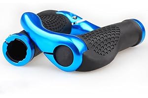 Ezweiji poignée VTT, Poignées de Guidon Vélo Poignées De Vélo Ergonomiques avec Caoutchouc Antidérapant Poignées VTT pour Vélo électrique, Vélo De Trekking, VTT Et Vélo De Randonné