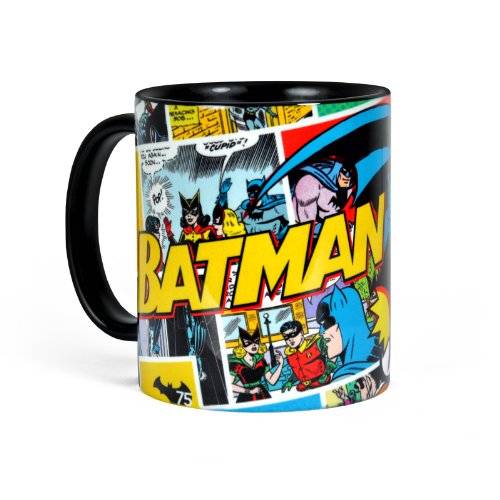 Batman-Retro-Tasse-Comic-Style-mikrowellenfest-splmaschinenfest-Keramik-300ml
