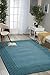 Produktbild Nourison Teppich Mondrian 99446197108 – Ocean handgewebt Teppich, ocean, 3 ft 9 Zoll x 5 ft 9 Zoll