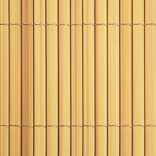 PVC Sichtschutzmatte / Sichtschutzzaun für Garten, Balkon und Terrasse, 90 x 300 cm, bambus - 3