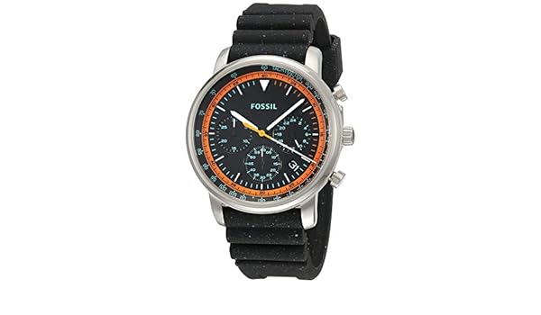goodwin chronograph black silicone watch