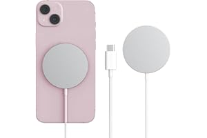 Cargador mag-Safe,[certificato MFI Apple] 15W Cargador Magnético Inalámbrico,Cargador Carga Rapida con iPhone 15/14/13/12 Pro