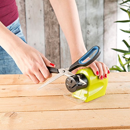 Rosenstein & Söhne Elektrischer Messer- & Werkzeugschärfer mit extra feinem Schleifstein - 6
