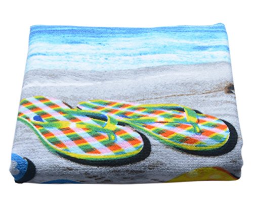 Sinland bedruckt Badetuch weichem Microfaser Pool Handtuch 70cm x 140cm - 2