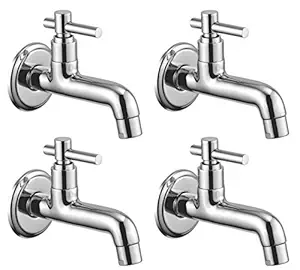 Joyway Tarim Long Body Bib Cock Brass, Bathroom Tap With Quarter Turn, Foam Flow (Pack of 4 Pieces)