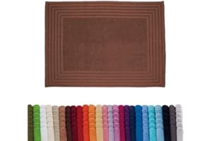 B BARCELOHOGAR Barceló Hogar 05010010121 Alfombra de rizo americano, modelo Diamante, marrón, 50 x 70 cm
