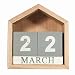 Produktbild Jeteven Holz Kalender aus Würfel Dauerkalender Tischkalender Handwerk Desktop Dekoration Home Deko Haus