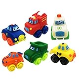Gazechimp 6 Piezas Juegos de Baño Ducha Agua Forma de Mini Coche Vinilo Bebés