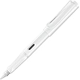 LAMY SAFARI DOLMA KALEM METAL KLIPS EF UC ALL WHITE MULTI COLOURED RINGS SET