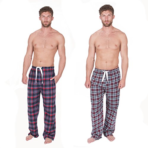Cargo Bay Mens 2 Pack Checked Lounge Trousers