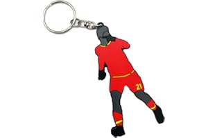 Shop and Solve - Portachiavi 8cm in gomma con forma Joya gadget Joya idea regalo calcio per tifoso romanista (Portachiavi)